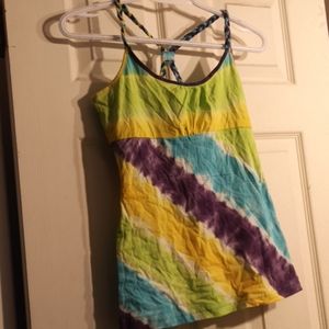 Tie dye summer tank top for women